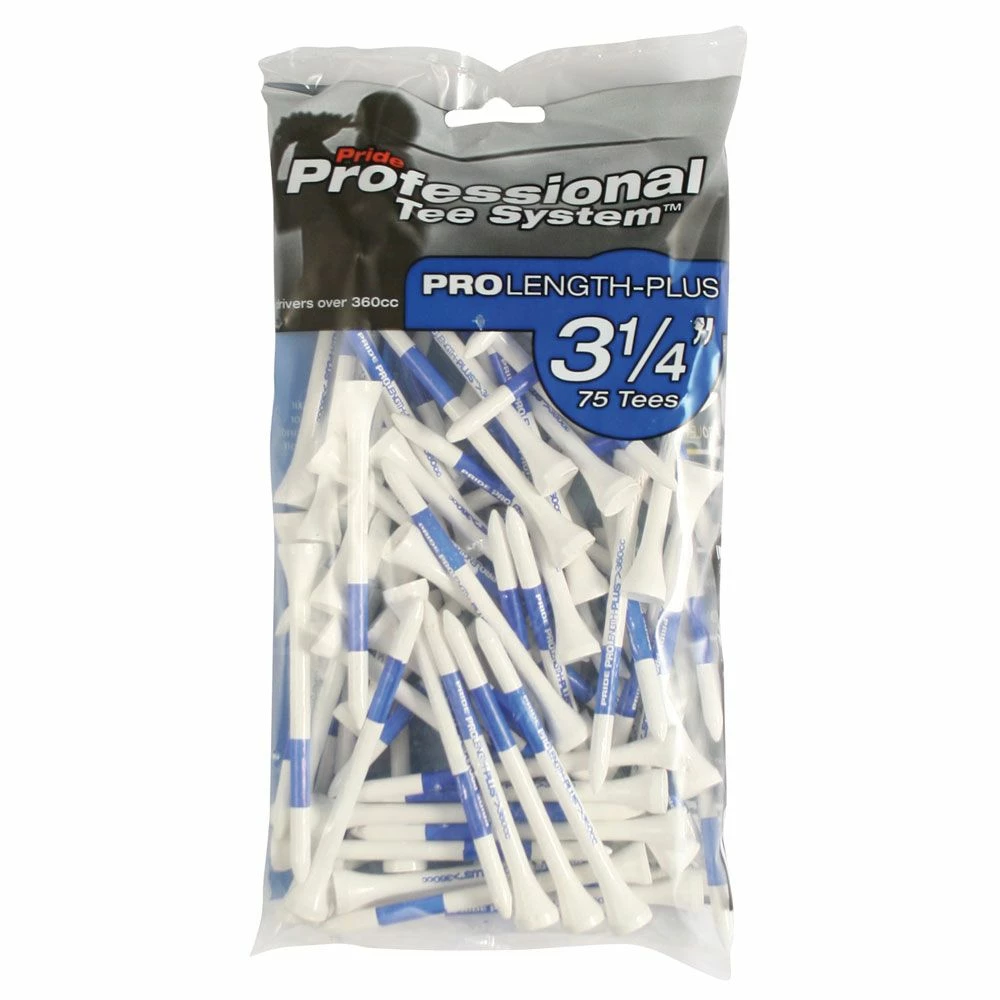 Pride PTS ProLength-Plus 83mm Golf Tees - 75 Pack 1 Pride PTS ProLength-Plus 83mm Golf Tees - 75 Pack