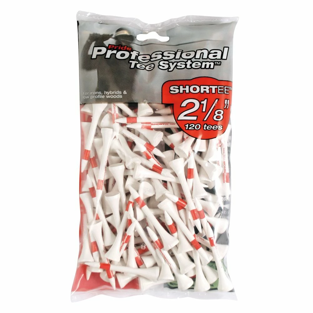 Pride PTS ShorTee 53mm Golf Tees - 120 Pack 1 Pride PTS ShorTee 53mm Golf Tees - 120 Pack