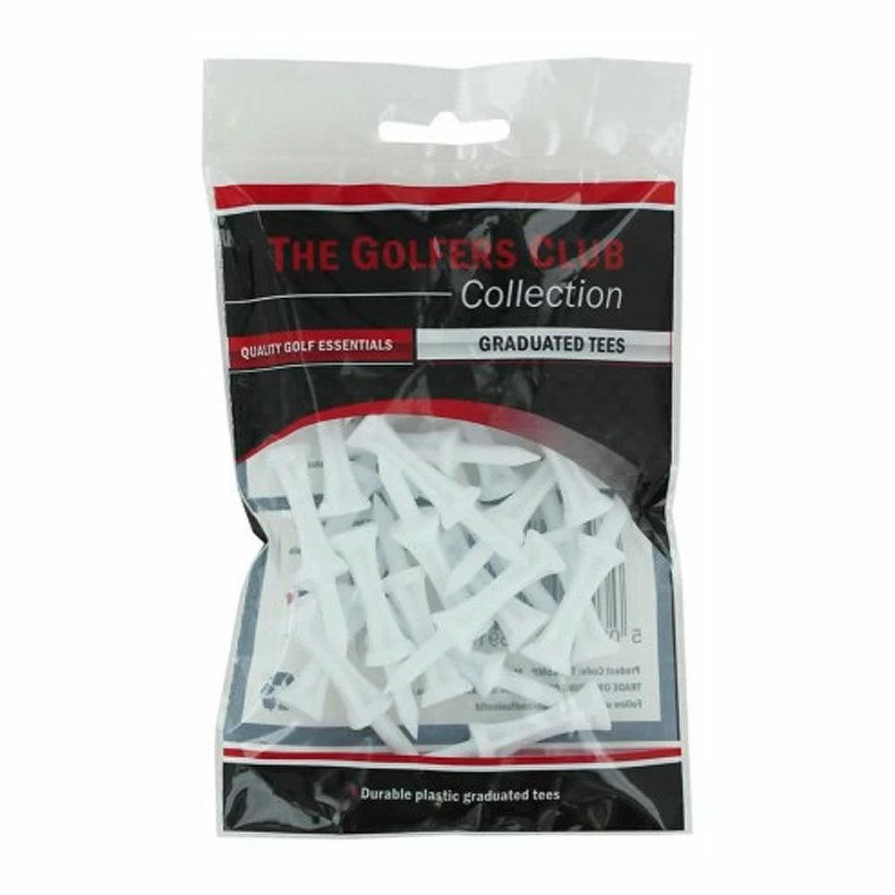 The Golfers Club White Step Plastic Tees 31mm 1 The Golfers Club White Step Plastic Tees 31mm