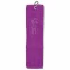 Surprizeshop Crystal Lady Golfer Tri-Fold Golf Towel 6 Surprizeshop Crystal Lady Golfer Tri-Fold Golf Towel -Golf Clubs Shop SurprizeShop Crystal Lady Golfer Tri Fold Golf Towel purple TT002003 1