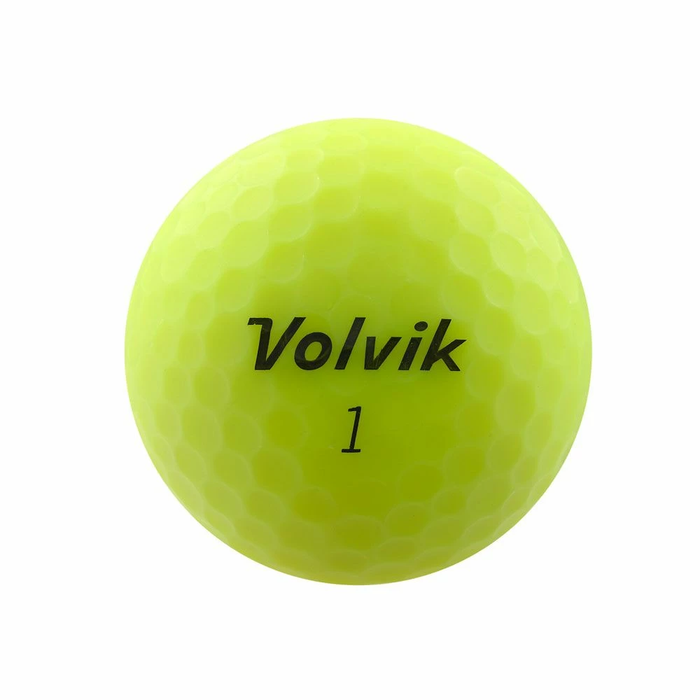 Volvik Vivid Yellow Golf Balls (Sleeve Of 3) 2 Volvik Vivid Yellow Golf Balls (Sleeve Of 3) - Image 2