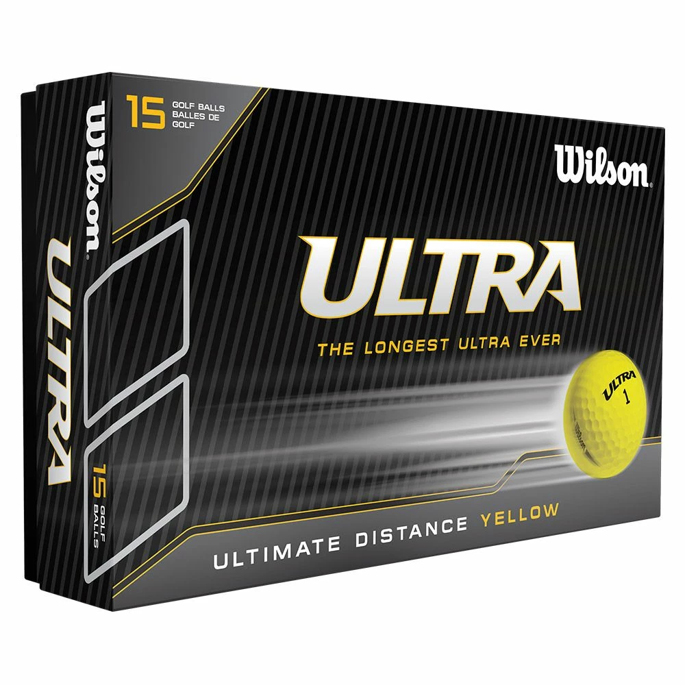 Wilson Ultra Golf Yellow Balls (15 Ball Pack) 1 Wilson Ultra Golf Yellow Balls (15 Ball Pack)