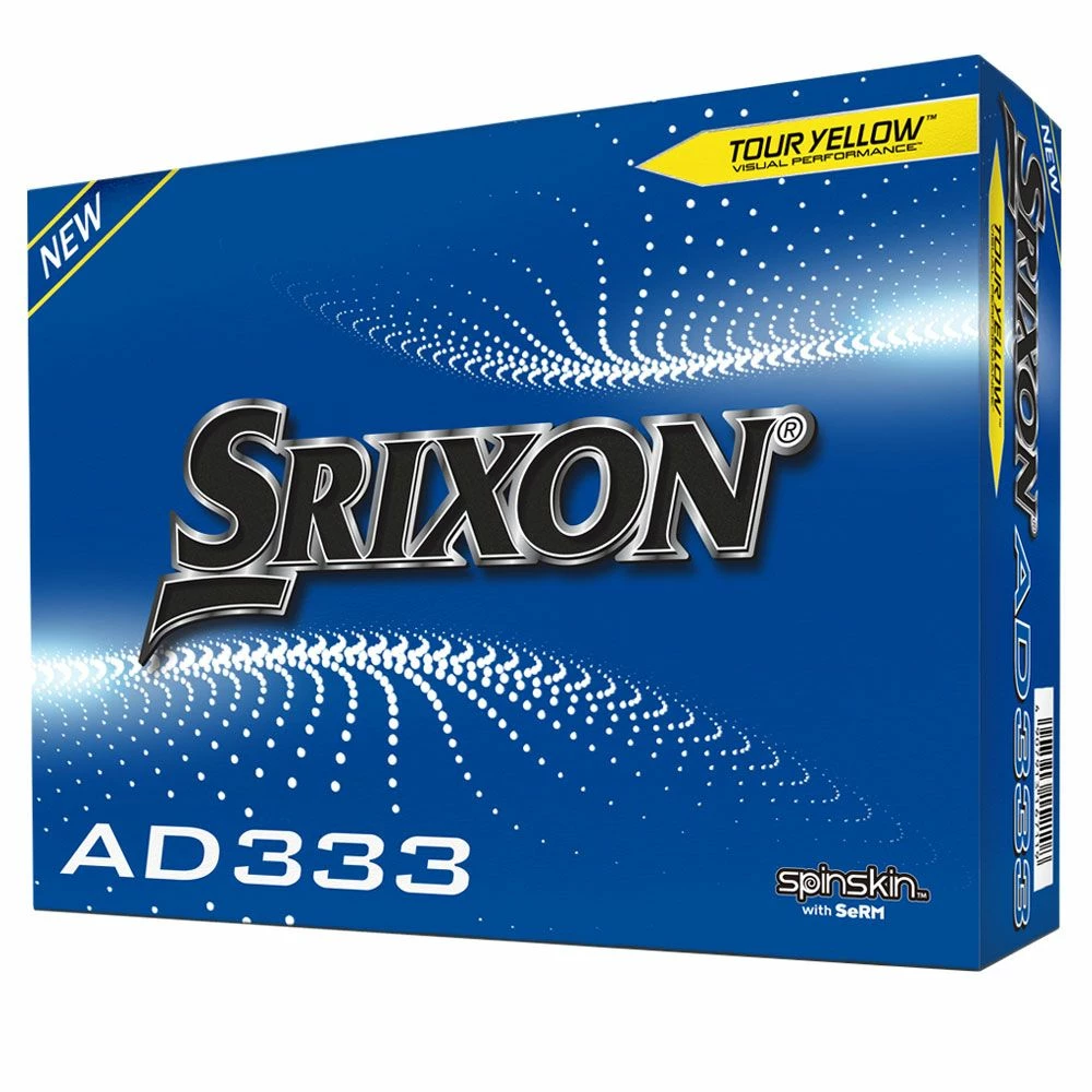 Srixon AD333 Yellow Golf Balls 1 Srixon AD333 Yellow Golf Balls