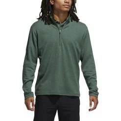 ADIDAS 3-Stripe 1/4 Zip Layering 48 ADIDAS 3-Stripe 1/4 Zip Layering -Golf Clubs Shop adidas 3 stripe 1 4 zip layering green oxide 01 96689.1677086417
