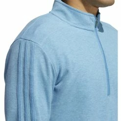 ADIDAS 3-Stripe 1/4 Zip Layering 44 ADIDAS 3-Stripe 1/4 Zip Layering -Golf Clubs Shop adidas 3 stripe 1 4 zip layering hazy blue 03 31316.1677086416