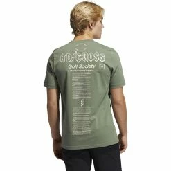 ADIDAS AdiCross Graphic Tee -Golf Clubs Shop adidas adicross graphic tee natural green 02 30828.1632321210
