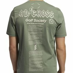 ADIDAS AdiCross Graphic Tee -Golf Clubs Shop adidas adicross graphic tee natural green 04 30471.1632321210