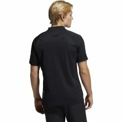 ADIDAS AdiCross Round Neck Polo -Golf Clubs Shop adidas adicross round neck polo black 02 98127.1632320929