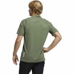 ADIDAS AdiCross Round Neck Polo -Golf Clubs Shop adidas adicross round neck polo natural green 02 98163.1632320917