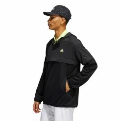 ADIDAS Anorak 1/2 Zip Pullover -Golf Clubs Shop adidas anorak 1 2 zip pullover black 02 32390.1676591444