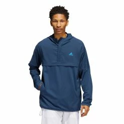 ADIDAS Anorak 1/2 Zip Pullover -Golf Clubs Shop adidas anorak 1 2 zip pullover crew navy 01 42727.1676590616