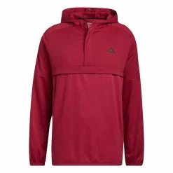 ADIDAS Anorak 1/2 Zip Pullover -Golf Clubs Shop adidas anorak 1 2 zip pullover legacy burgundy 03 55953.1676576558