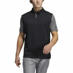 ADIDAS Club 1/4 Zip Vest -Golf Clubs Shop adidas club 1 4 zip vest black 01 17389.1673906611