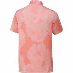 ADIDAS Flower Mesh Polo 19 ADIDAS Flower Mesh Polo -Golf Clubs Shop adidas flower mesh polo coral fusion white 02 63368.1679064483