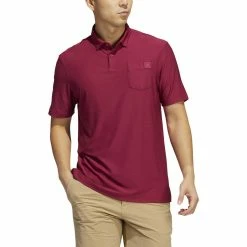 ADIDAS Go-To Pocket Polo 24 ADIDAS Go-To Pocket Polo -Golf Clubs Shop adidas go to pocket polo legacy burgundy 01 66594.1647960753