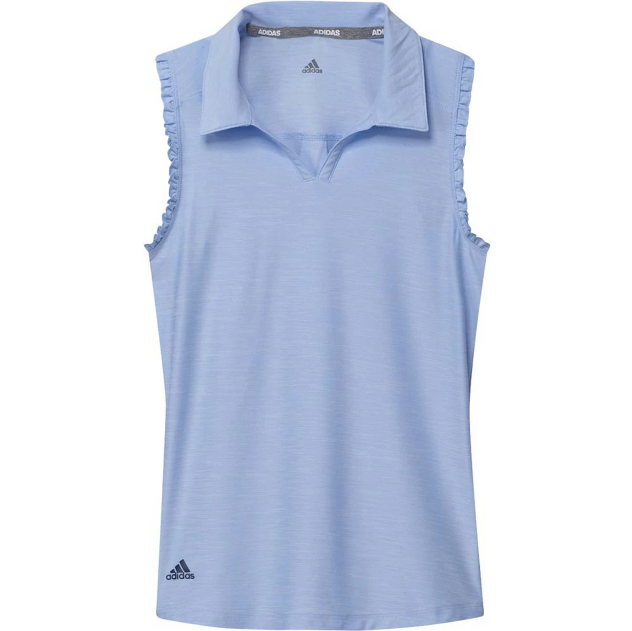 ADIDAS Junior Girls Spacedye Sleeveless Polos 1 ADIDAS Junior Girls Spacedye Sleeveless Polos