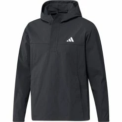 ADIDAS Ripstop 1/4 Zip Pullover Hoodie -Golf Clubs Shop adidas ripstop 1 4 zip pullover hoodie black 01 49424.1677077879