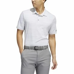 ADIDAS Spacedye Stripe Polo 22 ADIDAS Spacedye Stripe Polo -Golf Clubs Shop adidas spacedye stripe polo white grey three 01 78633.1647963242