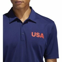 ADIDAS Ultimate365 USA Golf Solid Polo -Golf Clubs Shop adidas ultimate 365 usa golf solid polo dark blue 03 02822.1659043263