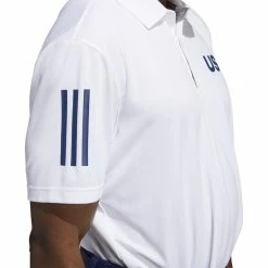 ADIDAS Ultimate365 USA Golf Solid Polo -Golf Clubs Shop adidas ultimate 365 usa golf solid polo white 04 14201.1659043263