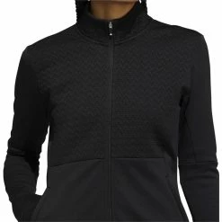 ADIDAS Women's COLD.RDY Full-Zip Jacket -Golf Clubs Shop adidas womens cold rdy full zip jacket black 04 26648.1639085472
