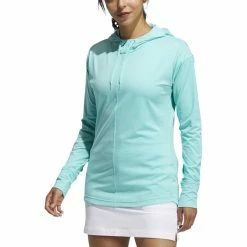 ADIDAS Women's Essentials Heathered Hoodie -Golf Clubs Shop adidas womens essentials heathered hoodie acid mint 01 98770.1633103433