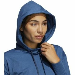 ADIDAS Women's Essentials Heathered Hoodie -Golf Clubs Shop adidas womens essentials heathered hoodie crew navy 04 18021.1633103434
