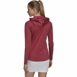 ADIDAS Women's Essentials Heathered Hoodie -Golf Clubs Shop adidas womens essentials heathered hoodie wild pink 02 37068.1633103433
