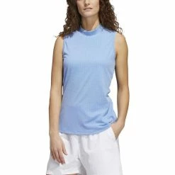 ADIDAS Women's Essentials Sleeveless Polo -Golf Clubs Shop adidas womens essentials sleeveless polo blue rush white 01 34986.1647971595