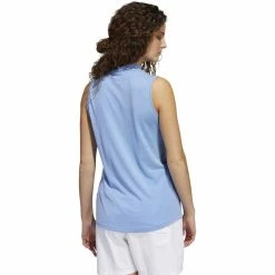 ADIDAS Women's Essentials Sleeveless Polo -Golf Clubs Shop adidas womens essentials sleeveless polo blue rush white 02 75848.1647971595