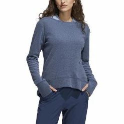 ADIDAS Women's Fleece Sweatshirt 12 ADIDAS Women's Fleece Sweatshirt -Golf Clubs Shop adidas womens fleece sweatshirt crew navy 01 59069.1639066154