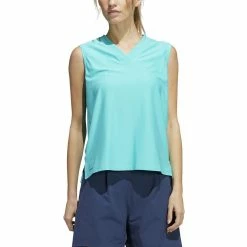 ADIDAS Women's Go-To Sleeveless Polo 6 ADIDAS Women's Go-To Sleeveless Polo -Golf Clubs Shop adidas womens go to sleeveless polo semi mint rush 01 63464.1647972106