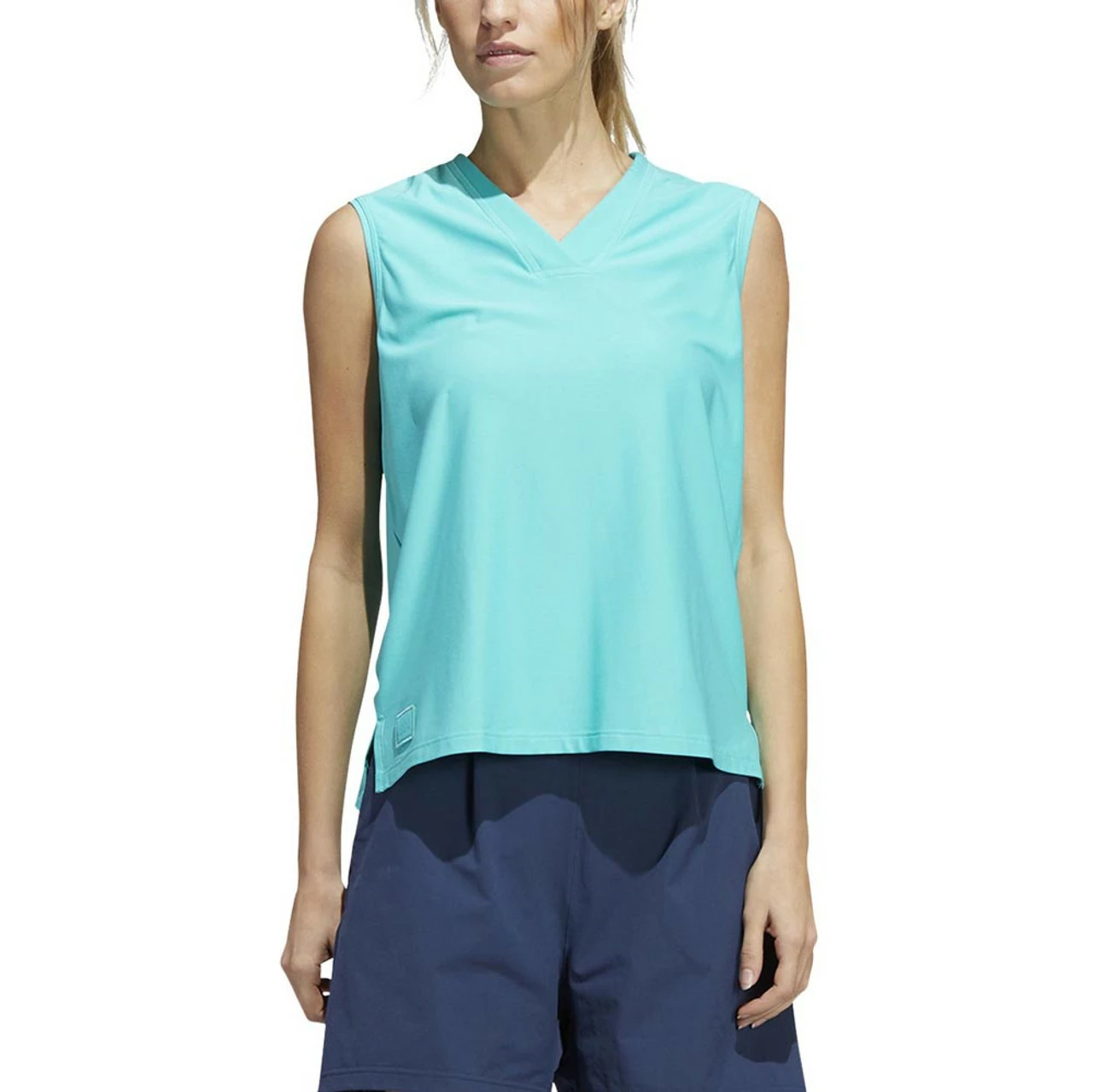 ADIDAS Women's Go-To Sleeveless Polo 3 ADIDAS Women's Go-To Sleeveless Polo - Image 3