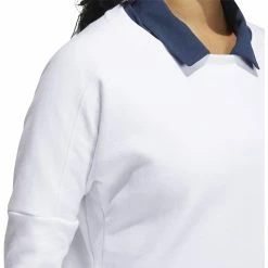 ADIDAS Women's Go-To Sweatshirt 23 ADIDAS Women's Go-To Sweatshirt -Golf Clubs Shop adidas womens go to sweatshirt white 04 36169.1639065673
