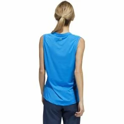 ADIDAS Women's Gradient Sleeveless Polo 9 ADIDAS Women's Gradient Sleeveless Polo -Golf Clubs Shop adidas womens gradient sleeveless polo blue rush 02 78857.1647972220