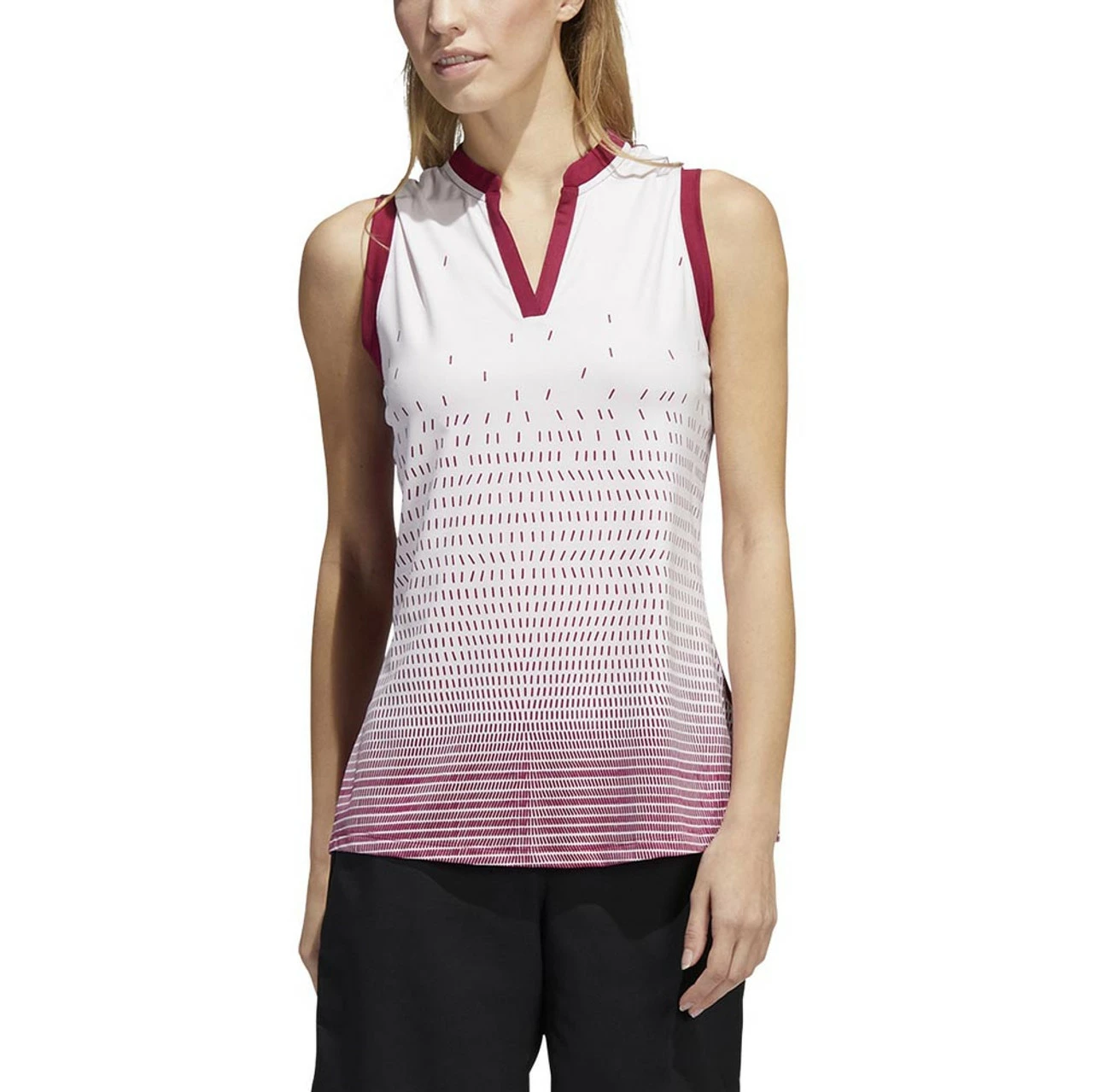 ADIDAS Women's Gradient Sleeveless Polo 1 ADIDAS Women's Gradient Sleeveless Polo