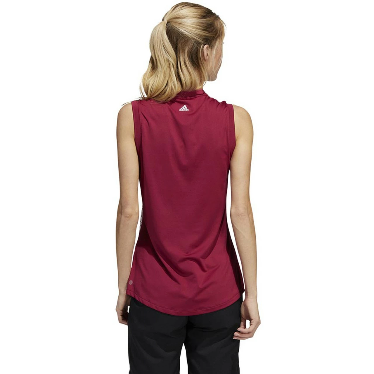 ADIDAS Women's Gradient Sleeveless Polo 2 ADIDAS Women's Gradient Sleeveless Polo - Image 2