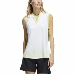 ADIDAS Women's Gradient Sleeveless Polo 10 ADIDAS Women's Gradient Sleeveless Polo -Golf Clubs Shop adidas womens gradient sleeveless polo pulse lime 01 52435.1647972220