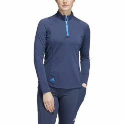 ADIDAS Women's HEAT.RDY Mock -Golf Clubs Shop adidas womens heat rdy mock crew navy 01 23602.1676595157