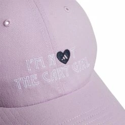 ADIDAS Women's I'm Not The Cart Girl Hat -Golf Clubs Shop adidas womens im not the cart girl hat bliss lilac 02 57599.1647529496