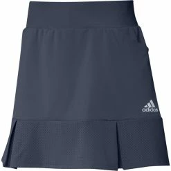 ADIDAS Women's Pleated Perforated Skort - 15 Inch 10 ADIDAS Women's Pleated Perforated Skort - 15 Inch -Golf Clubs Shop adidas womens pleated perforated skort 15 inch crew navy 01 53594.1633118093
