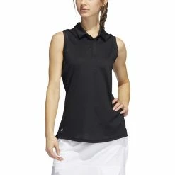 ADIDAS Women's Primeblue Ottoman Stripe Sleeveless Polo 16 ADIDAS Women's Primeblue Ottoman Stripe Sleeveless Polo -Golf Clubs Shop adidas womens primeblue ottoman stripe sleeveless polo black 01 84060.1647972767