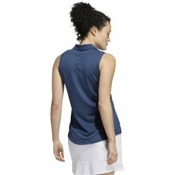 ADIDAS Women's Primeblue Ottoman Stripe Sleeveless Polo 15 ADIDAS Women's Primeblue Ottoman Stripe Sleeveless Polo -Golf Clubs Shop adidas womens primeblue ottoman stripe sleeveless polo crew navy 02 32769.1647972767