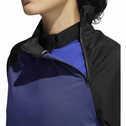 ADIDAS Women's Primeblue Quarter Zip Jacket -Golf Clubs Shop adidas womens primeblue quarter zip jacket semi night flash 03 60528.1633103965
