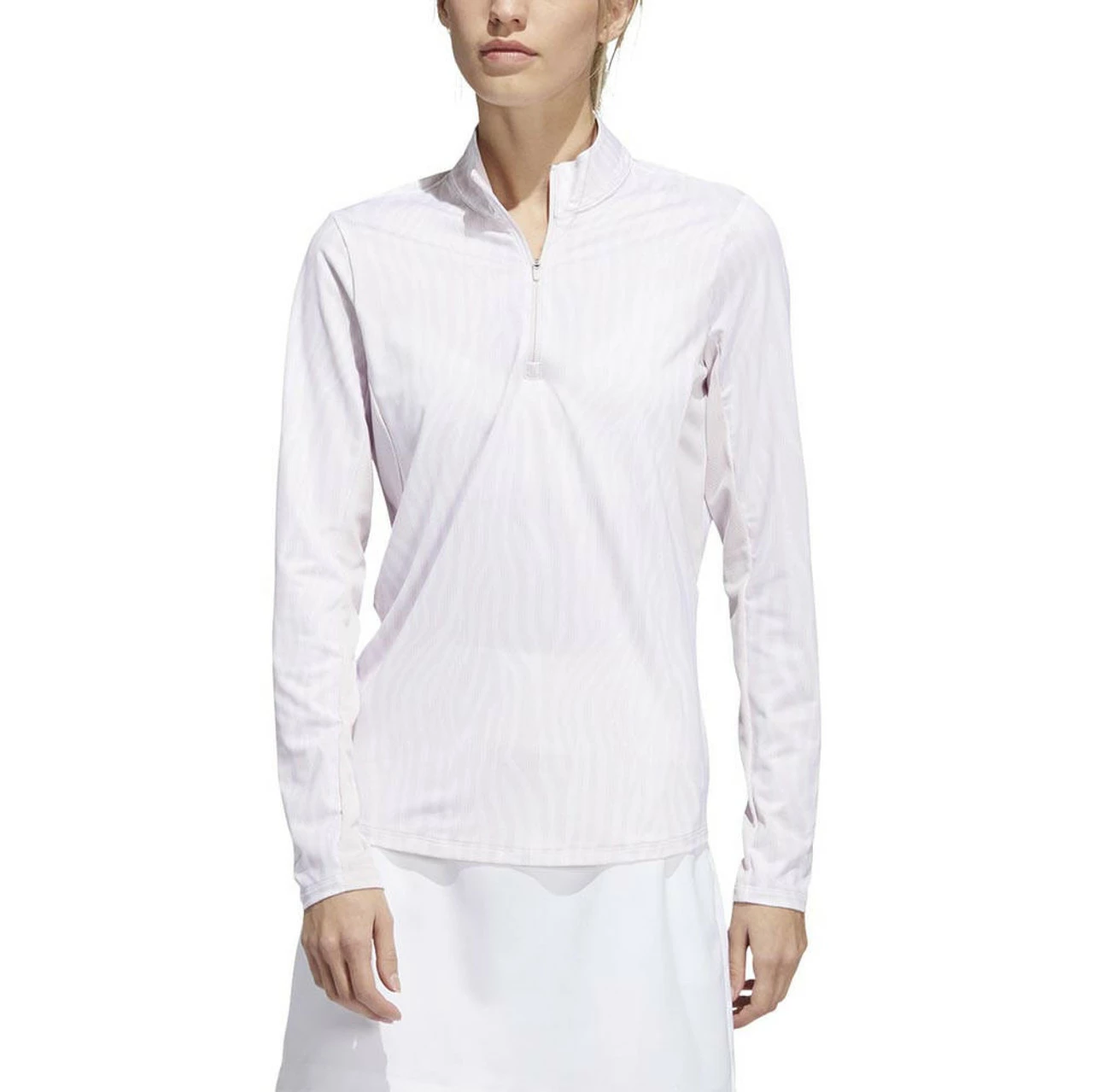 ADIDAS Women's Printed Sun Protection 1/4 Zip 3 ADIDAS Women's Printed Sun Protection 1/4 Zip - Image 3