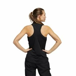 ADIDAS Women's Racerback Sleeveless Polo -Golf Clubs Shop adidas womens racerback sleeveless polo black 03 26408.1676594590