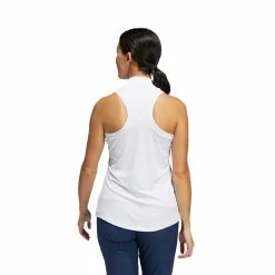 ADIDAS Women's Racerback Sleeveless Polo -Golf Clubs Shop adidas womens racerback sleeveless polo white 03 09544.1676591800