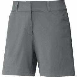 ADIDAS Women's Solid Shorts - 5 Inch -Golf Clubs Shop adidas womens solid short 5 inch grey three 01 96425.1662670248