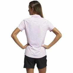 ADIDAS Women's Spacedye Polo -Golf Clubs Shop adidas womens spacedye polo white screaming pink 02 79016.1631905137