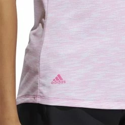 ADIDAS Women's Spacedye Polo -Golf Clubs Shop adidas womens spacedye polo white screaming pink 04 83898.1631905137